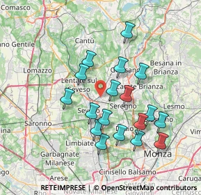 Mappa 20821 Meda MB, Italia (6.73556)