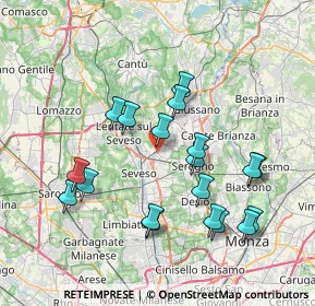 Mappa 20821 Meda MB, Italia (7.45842)