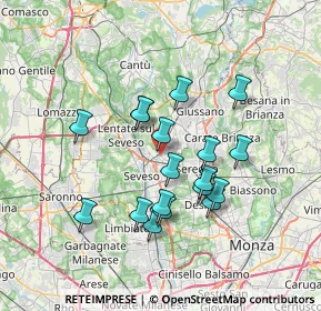 Mappa 20821 Meda MB, Italia (6.13444)