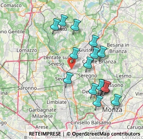 Mappa 20821 Meda MB, Italia (7.22059)
