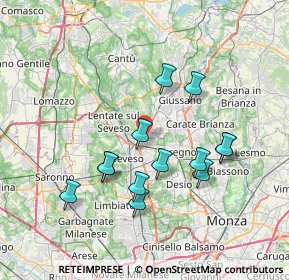 Mappa 20821 Meda MB, Italia (6.82231)