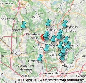 Mappa 20821 Meda MB, Italia (6.33778)