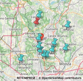 Mappa 20821 Meda MB, Italia (6.76667)