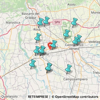 Mappa Via San Giacomo, 35015 Galliera Veneta PD, Italia (7.07267)