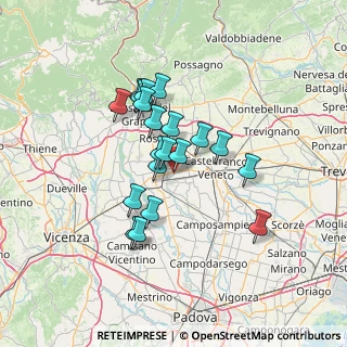 Mappa Via San Giacomo, 35015 Galliera Veneta PD, Italia (10.8125)