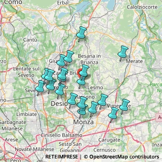 Mappa Via XI Febbraio, 20844 Triuggio MB, Italia (6.748)