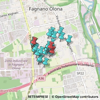 Mappa Via Isonzo, 21054 Fagnano Olona VA, Italia (0.25654)