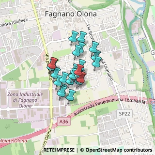 Mappa Via Isonzo, 21054 Fagnano Olona VA, Italia (0.252)