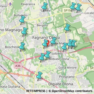 Mappa Via Isonzo, 21054 Fagnano Olona VA, Italia (2.25)