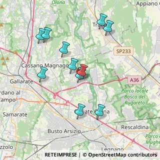 Mappa Via Isonzo, 21054 Fagnano Olona VA, Italia (3.68182)