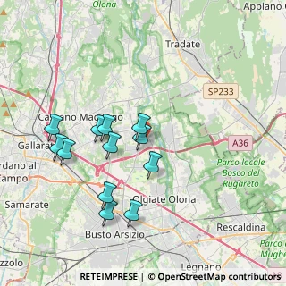 Mappa Via Isonzo, 21054 Fagnano Olona VA, Italia (3.5525)