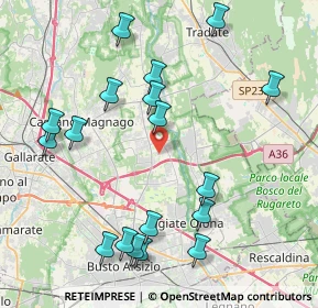Mappa Via Isonzo, 21054 Fagnano Olona VA, Italia (4.60722)