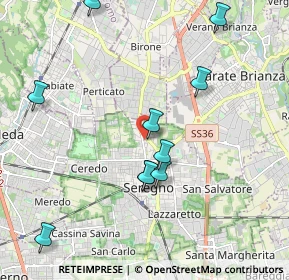 Mappa Via Fratelli Cervi, 20831 Seregno MB, Italia (2.70357)