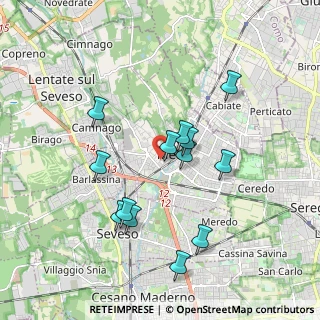 Mappa Via Gaetano Donizetti, 20821 Meda MB, Italia (1.72)
