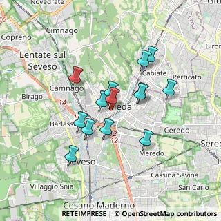 Mappa Via Gaetano Donizetti, 20821 Meda MB, Italia (1.42429)