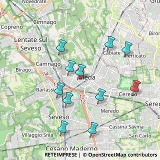 Mappa Via Gaetano Donizetti, 20821 Meda MB, Italia (1.95091)
