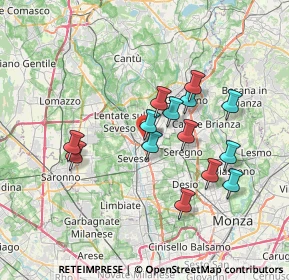 Mappa Via Gaetano Donizetti, 20821 Meda MB, Italia (6.235)