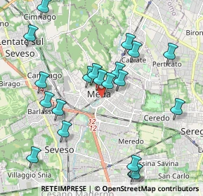 Mappa 20036 Meda MB, Italia (2.133)