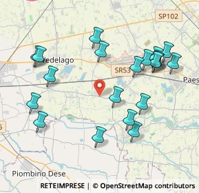 Mappa Via Piave, 31050 Vedelago TV, Italia (4.2775)