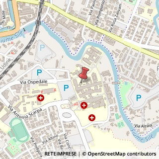 Mappa Piazzale dell'Ospedale, 23, 31100 Treviso, Treviso (Veneto)