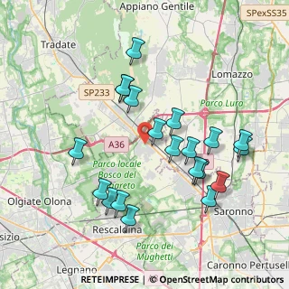 Mappa Via S. G. Bosco, 21040 Cislago VA, Italia (3.8265)