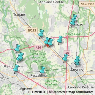 Mappa Via S. G. Bosco, 21040 Cislago VA, Italia (4.52286)