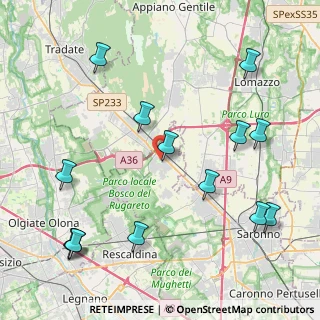 Mappa Via S. G. Bosco, 21040 Cislago VA, Italia (5.13714)