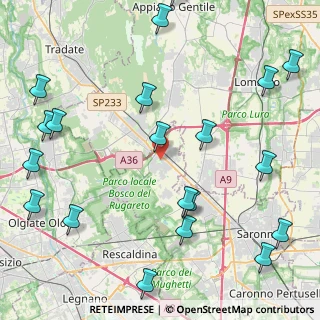 Mappa Via S. G. Bosco, 21040 Cislago VA, Italia (5.7935)