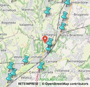 Mappa Via Donatori di Sangue, 23871 Lomagna LC, Italia (3.424)