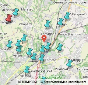 Mappa Via Donatori di Sangue, 23871 Lomagna LC, Italia (2.492)