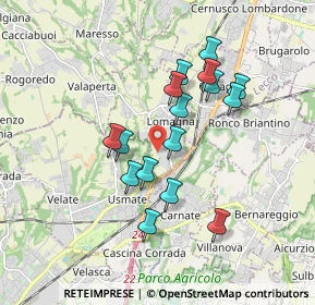 Mappa Via Donatori di Sangue, 23871 Lomagna LC, Italia (1.54188)