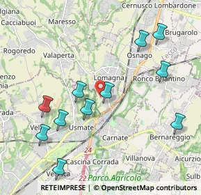 Mappa Via Donatori di Sangue, 23871 Lomagna LC, Italia (2.19545)