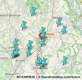 Mappa Via Donatori di Sangue, 23871 Lomagna LC, Italia (4.30889)