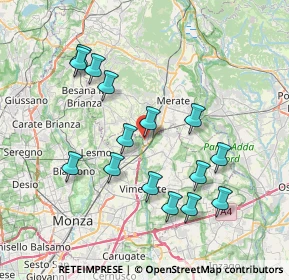 Mappa Via Donatori di Sangue, 23871 Lomagna LC, Italia (7.42933)