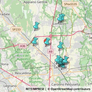 Mappa Via Crocetta, 22078 Turate CO, Italia (3.93231)