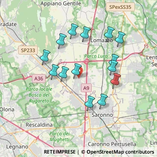 Mappa Via Crocetta, 22078 Turate CO, Italia (3.645)