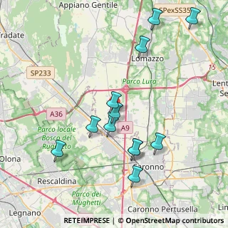 Mappa Via Crocetta, 22078 Turate CO, Italia (4.05583)