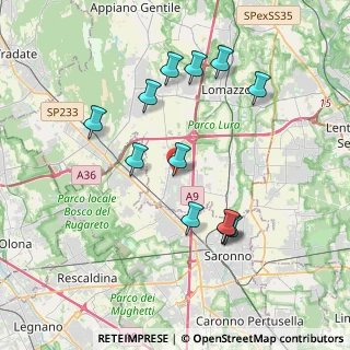 Mappa Via Crocetta, 22078 Turate CO, Italia (3.72083)