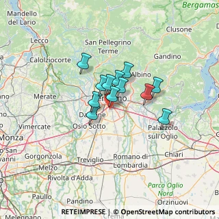 Mappa Via G. Henking, 24052 Azzano San Paolo BG, Italia (8.21333)