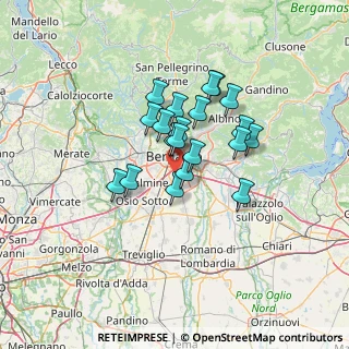 Mappa Via G. Henking, 24052 Azzano San Paolo BG, Italia (9.7495)