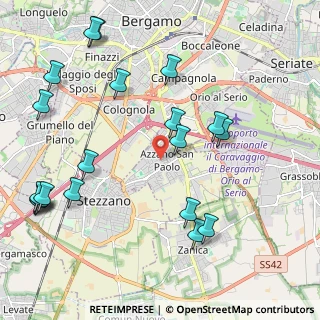 Mappa Via G. Henking, 24052 Azzano San Paolo BG, Italia (2.603)
