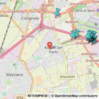 Mappa Via G. Henking, 24052 Azzano San Paolo BG, Italia (1.64467)