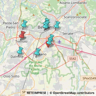 Mappa Via G. Henking, 24052 Azzano San Paolo BG, Italia (3.45636)