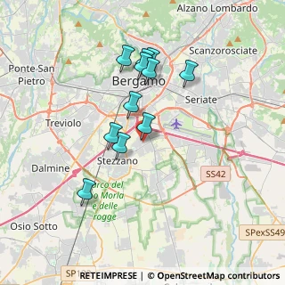 Mappa Via G. Henking, 24052 Azzano San Paolo BG, Italia (3.13273)