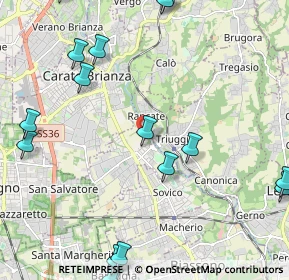 Mappa Via Costa Corta, 20847 Albiate MB, Italia (3.11778)