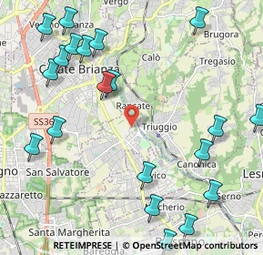 Mappa Via Costa Corta, 20847 Albiate MB, Italia (2.747)