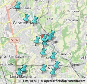 Mappa Via Costa Corta, 20847 Albiate MB, Italia (2.07125)
