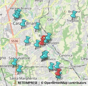 Mappa Via Costa Corta, 20847 Albiate MB, Italia (2.188)