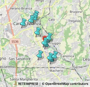 Mappa Via Castello, 20847 Albiate MB, Italia (1.45333)