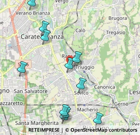 Mappa Via Costa Corta, 20847 Albiate MB, Italia (2.34182)